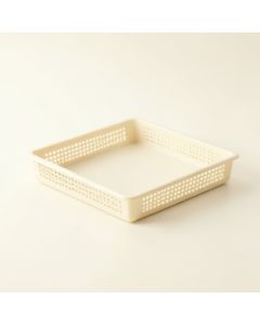 Stone Edge Empty Under-Desk Cable Tray - Ivory (synthetic illustration; no displayed measurements)
