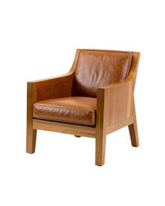 Dunmore 25.8 '' Wide Cowhide Side Chair (synthetic illustration; no displayed measurements)