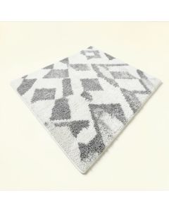 Perras Geometric Shag White/Gray Area Rug (synthetic illustration; no displayed measurements)