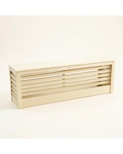 Juniper Brook Narrow Outdoor Storage Bench - Ivory (synthetic illustration; no displayed measurements)