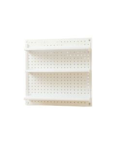 Hill Crest Empty Wall-Mounted Tool Organizer Panel - White (synthetic illustration; no displayed measurements)