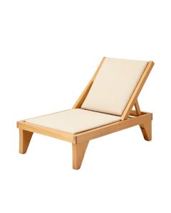 Pine Brook Outdoor Lounge Chair - Beige (synthetic illustration; no displayed measurements)