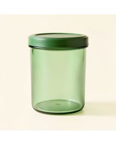 Slate Bend Storage Canister With Lid - Green (synthetic illustration; no displayed measurements)