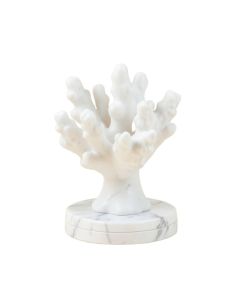 Sizer Aluminum Coral Marble Base Sculpture