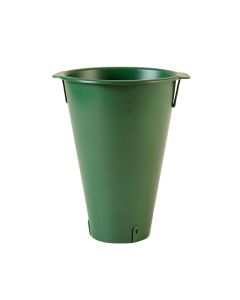 Laurel Crossing Empty Railing Planter With Integral Brackets - Green