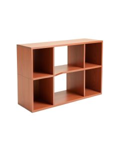 Linden Dell Desktop Shelving Unit - Terracotta (synthetic illustration; no displayed measurements)