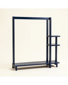 River Branch Empty Garment Rack - Navy (synthetic illustration; no displayed measurements)