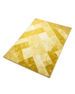 Classic Geometric Ombre Yellow Area Rug (synthetic illustration; no displayed measurements)