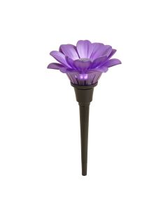 Lily Flower Solar Powered Garden Stake Light Multi-Color Change Led Light