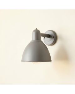 Field Bend Wall Sconce Mounted On A Plain Wall - Gray (synthetic illustration; no displayed measurements)