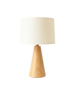 Heath Dale Table Lamp With A Plain Fabric Shade - Ivory