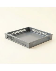 Dune Dale Empty Under-Desk Cable Tray - Gray (synthetic illustration; no displayed measurements)