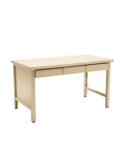 Ash Brook Empty Workshop Workbench - Beige (synthetic illustration; no displayed measurements)