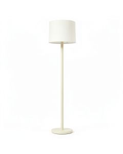Ash Canyon Floor Lamp With A Plain Fabric Shade - Cream (synthetic illustration; no displayed measurements)