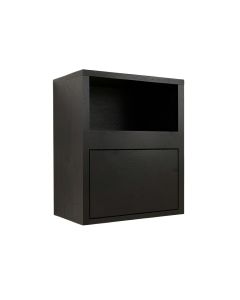 Ash Dale Wall-Mounted Entry Cabinet - Black (synthetic illustration; no displayed measurements)