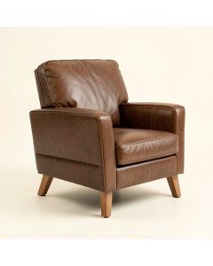 Kassell 43.5 '' Wide Leather Match Armchair (synthetic illustration; no displayed measurements)