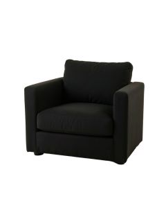 Dawn Branch Upholstered Armchair - Black (synthetic illustration; no displayed measurements)