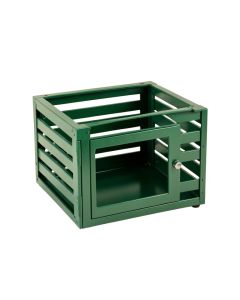 Hazel Crest Empty Furniture-Style Pet Crate - Green