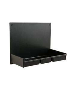 Stone Bend Empty Wall-Mounted Tool Organizer Panel - Black (synthetic illustration; no displayed measurements)