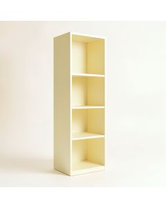 Linden Edge Narrow Cubby Tower - Ivory (synthetic illustration; no displayed measurements)