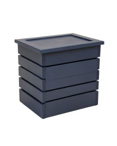 Rowan Brook Closed Garden Compost Bin - Navy (synthetic illustration; no displayed measurements)