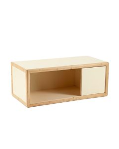 Stone Dale Shoe Storage Bench - Cream