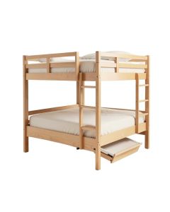 Pertev Twin Extra Long Over Full Standard Bunk Bed With Bookcase And Trundle By Virubi
