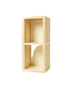 Laurel Bend Narrow Cubby Tower - Cream (synthetic illustration; no displayed measurements)