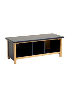 Oak Bluff Shoe Storage Bench - Navy