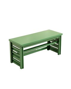 Briar Crossing Narrow Outdoor Storage Bench - Green