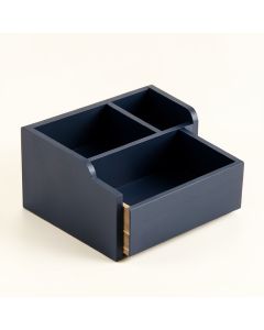 Rowan Arc Empty Coffee-Station Organizer - Navy (synthetic illustration; no displayed measurements)