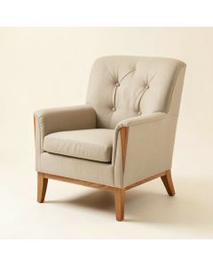 Millett 31.5 '' Wide Tufted Linen Wingback Chair (synthetic illustration; no displayed measurements)
