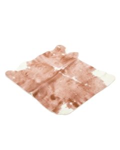 Bonham Cowhide Rose Gold/White Area Rug
