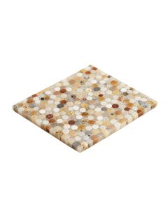 Lokahi Brume Random Sized Glass Pearl Shell Mosaic Tile