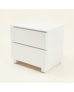 Modern High Gloss Nightstand White Night Stand With Led Light (synthetic illustration; no displayed measurements)
