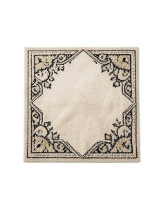 Roloff Hand-Tufted Wool Ivory/Black Area Rug