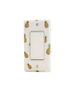 Be A Pineapple Sd Tall Wear A Crown And Be Sweet Pineapple Picture 1-Gang Toggle Light Switch Wall Plate (synthetic illustration; no displayed measurements)