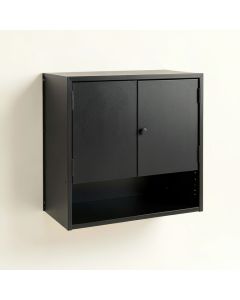 Cliff Bend Wall-Mounted Laundry Cabinet - Black (synthetic illustration; no displayed measurements)