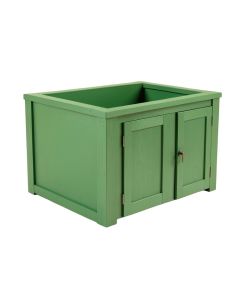 Willow Dell Empty Furniture-Style Litter Enclosure - Green (synthetic illustration; no displayed measurements)
