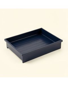 Meadow Arc Empty Under-Desk Cable Tray (synthetic illustration; no displayed measurements)