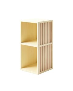 Alder Bend Narrow Cubby Tower - Cream (synthetic illustration; no displayed measurements)