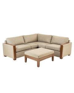 Clayson 80 '' Wide Symmetrical Modular Corner Sectional With Ottoman (synthetic illustration; no displayed measurements)