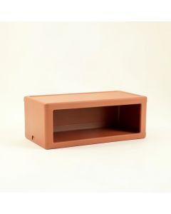 Shore Dale Narrow Outdoor Storage Bench - Terracotta (synthetic illustration; no displayed measurements)