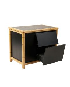 Alder Bridge Freestanding Pull-Out Hamper Cabinet - Black (synthetic illustration; no displayed measurements)