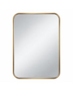 Cloquet Rounded Corner Modern Beveled Bathroom / Vanity Mirror