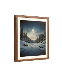 Untrodden Snow Within Three Miles Of Charing Cross By Andrew Mccallum - Picture Frame Print On Canvas