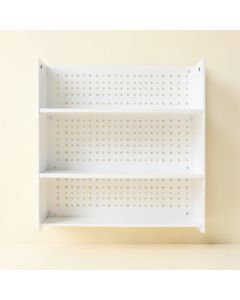 Reed Crest Empty Wall-Mounted Tool Organizer Panel - White (synthetic illustration; no displayed measurements)