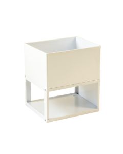 Spruce Canyon Empty Raised Planter - White