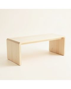 River Crest Indoor Bench - Ivory (synthetic illustration; no displayed measurements)