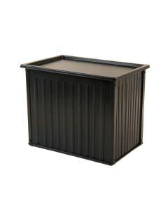 Sage Bend Closed Outdoor Storage Box - Black
